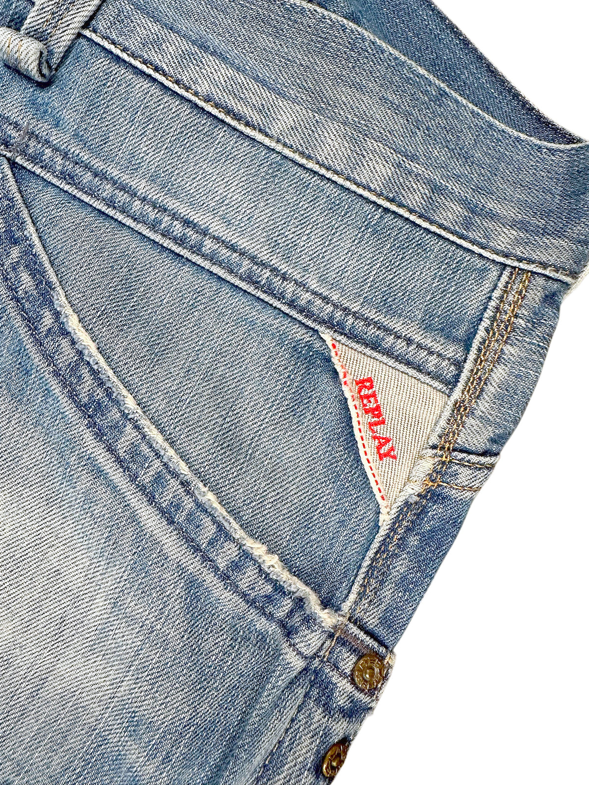 Vintage Replay Baggy Jeans (L) – Detailaufnahme 2
