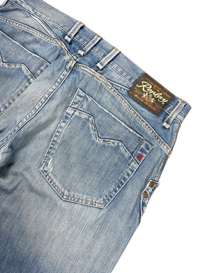 Vintage Replay Baggy Jeans (L) – Detailaufnahme 4