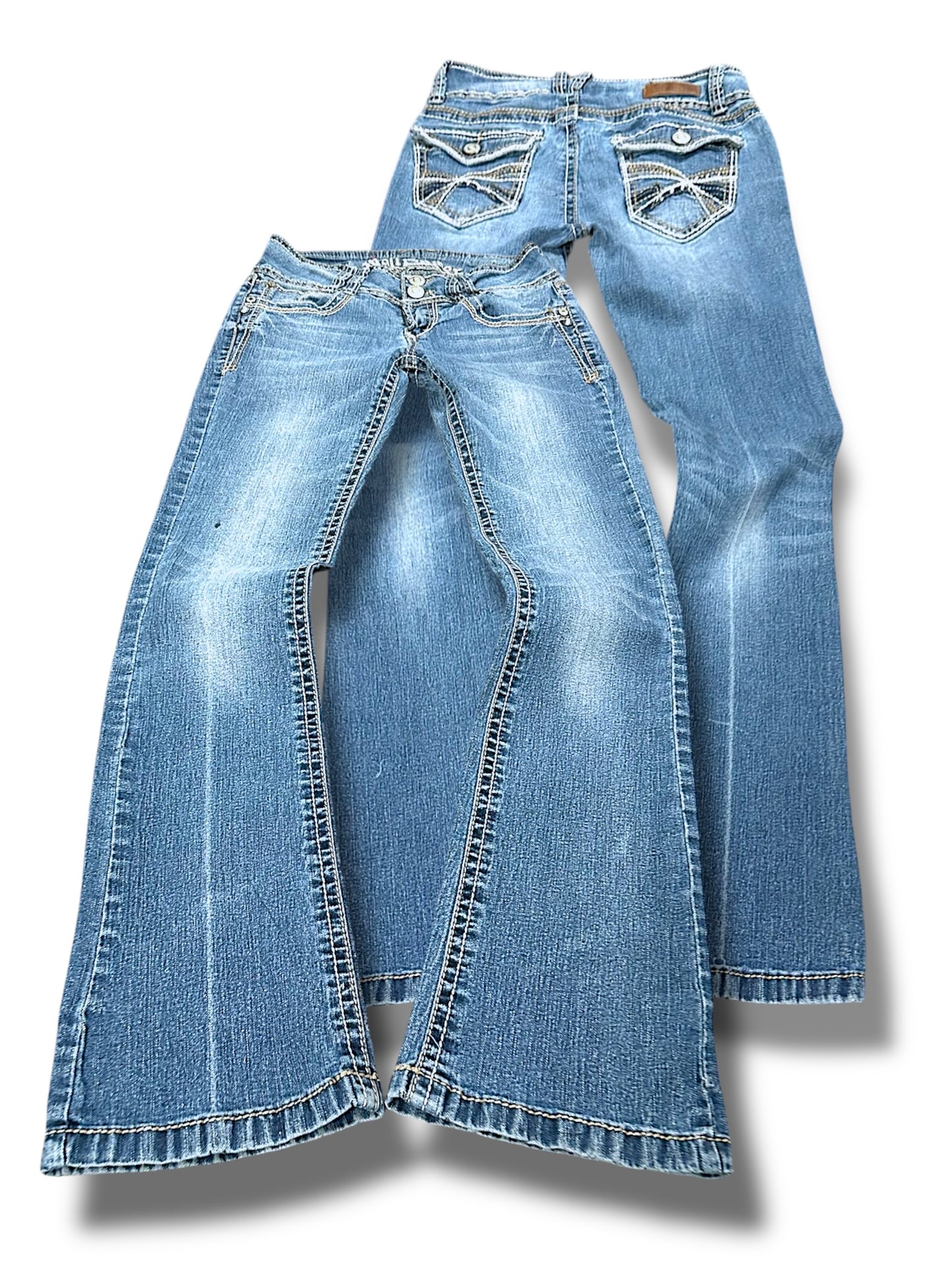 Vintage Wallfolwer Y2K Low Waist Bootcut / Flared Damenjeans (XS)