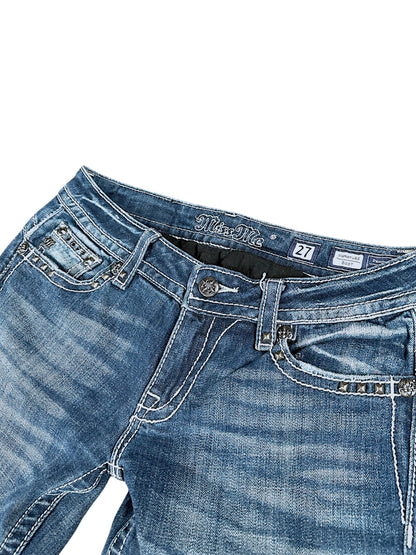 Vintage Miss Me Y2K Low Waist Bootcut / Flared Damenjeans (M)