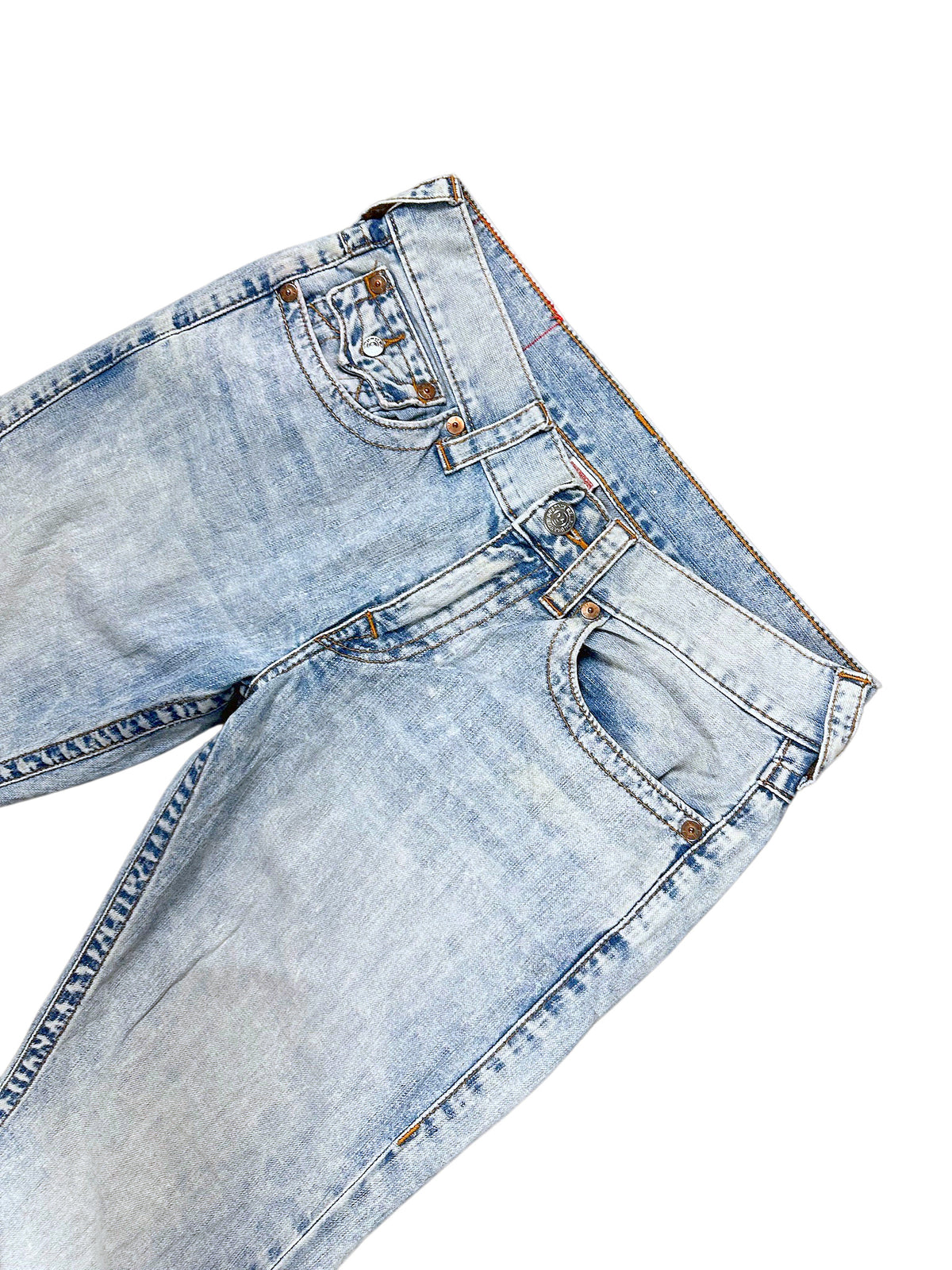 Vintage True Religion Y2K Straight Leg Jeans (M) – Detailaufnahme 1