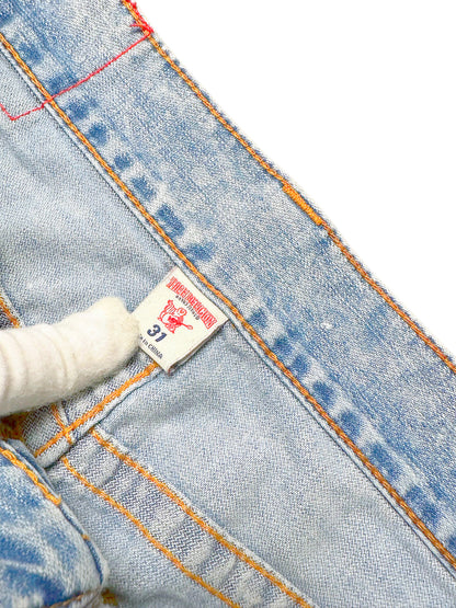 Vintage True Religion Y2K Straight Leg Jeans (M) – Detailaufnahme 2