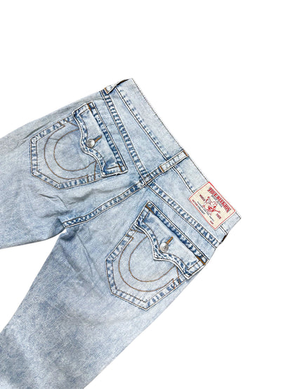 Vintage True Religion Y2K Straight Leg Jeans (M) – Detailaufnahme 4