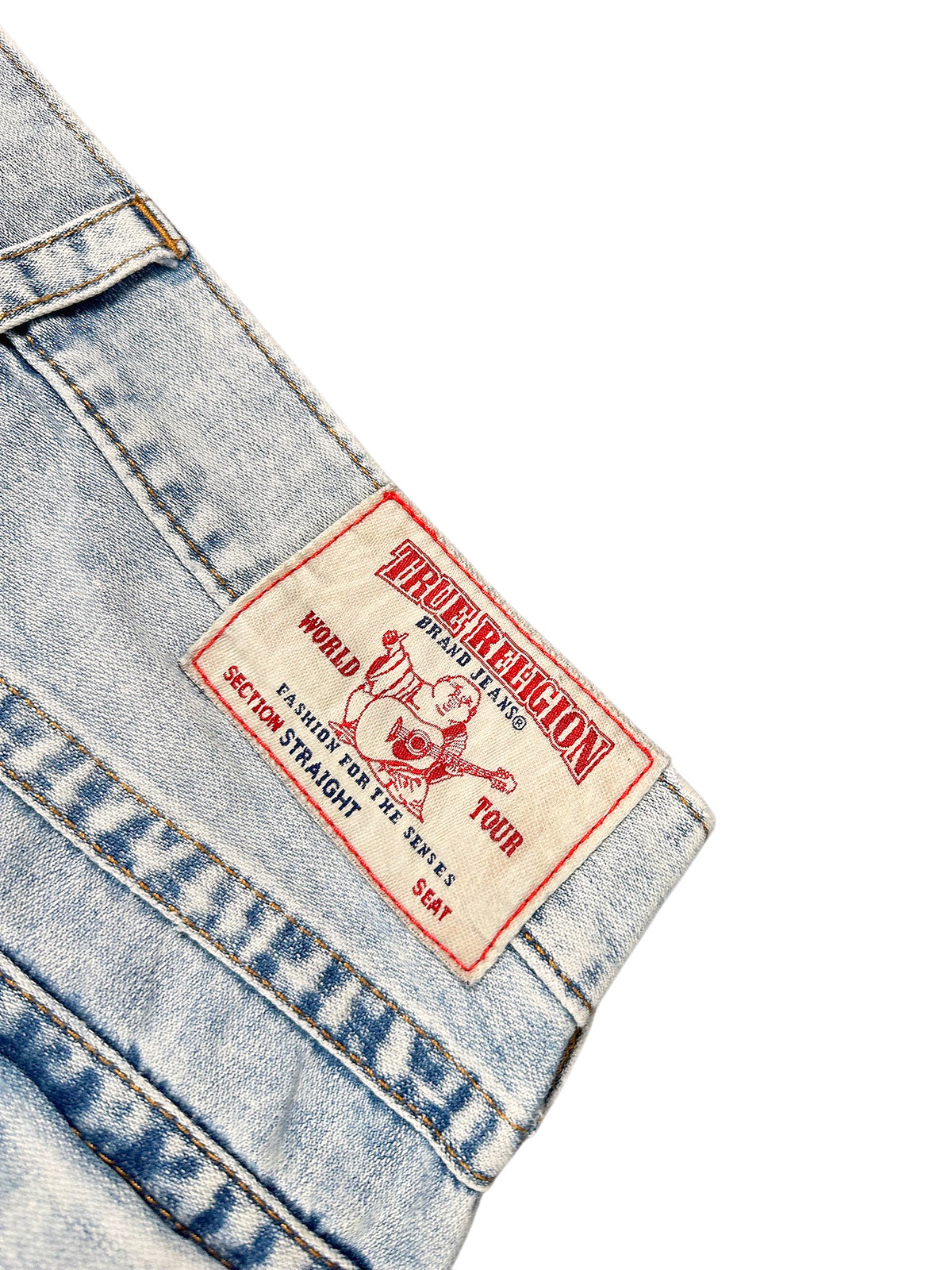 Vintage True Religion Y2K Straight Leg Jeans (M) – Detailaufnahme 5