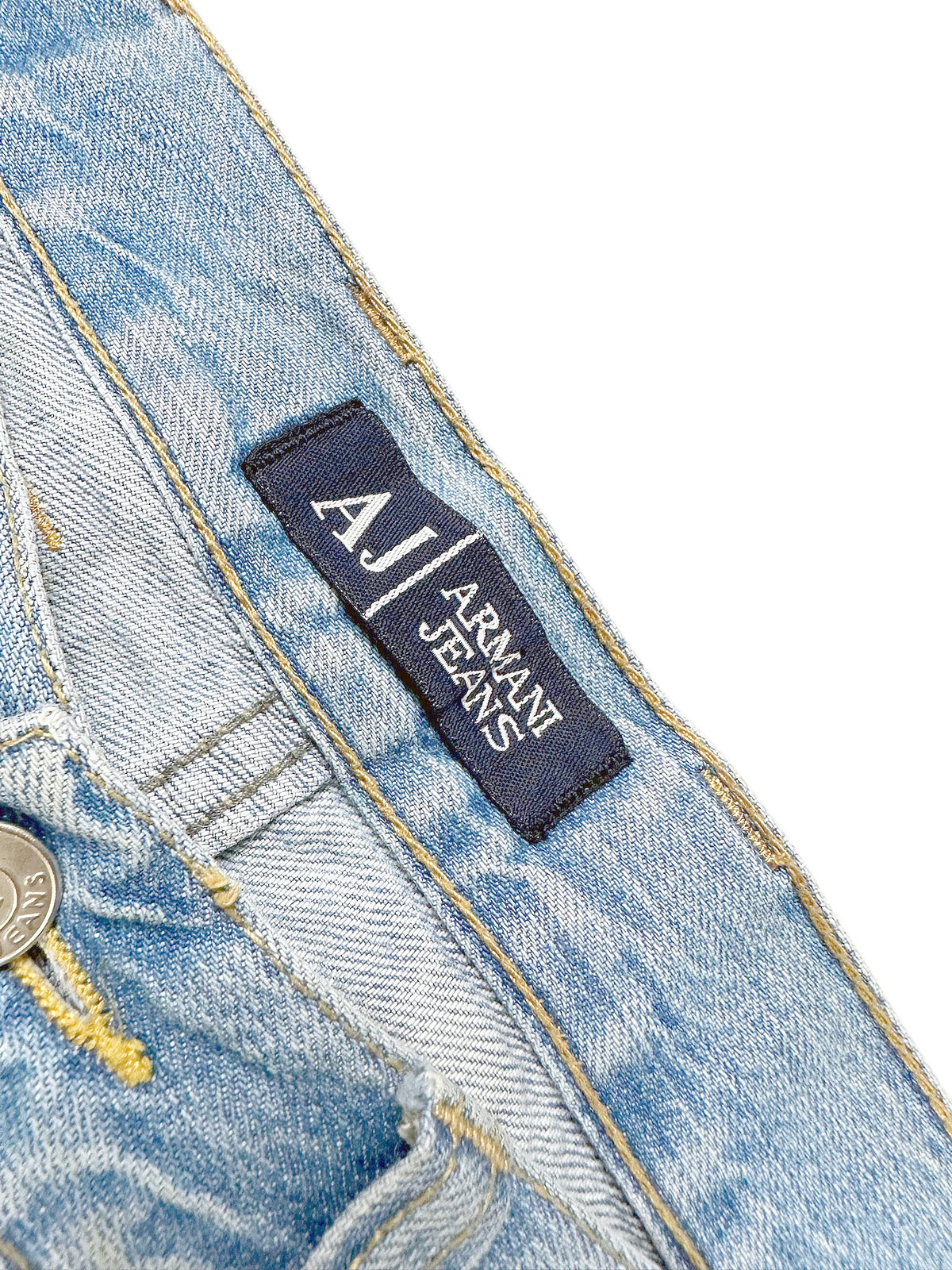 Vintage Armani Jeans Y2K Baggy Jeans (L) – Detailaufnahme 2