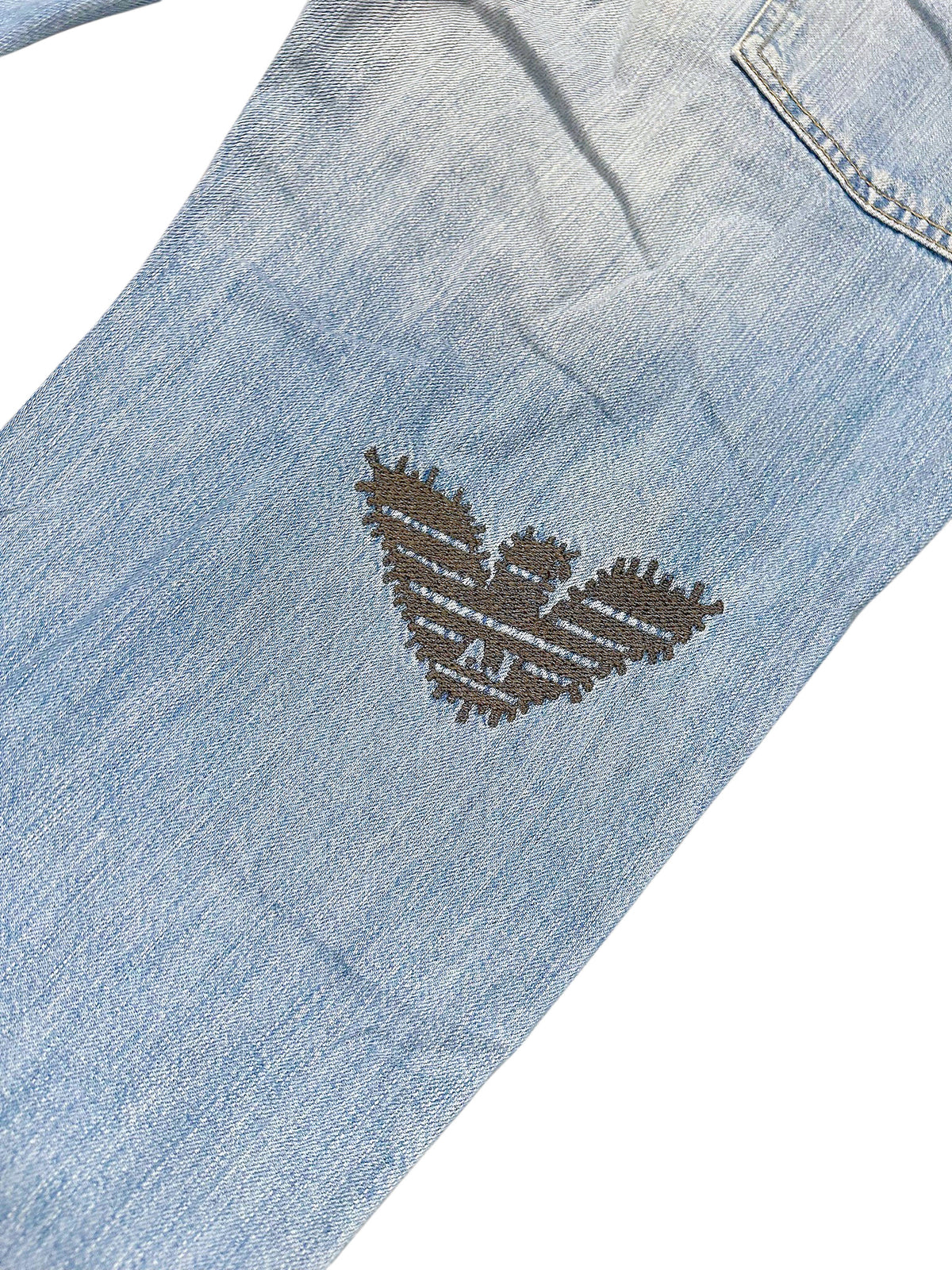 Vintage Armani Jeans Y2K Baggy Jeans (L) – Detailaufnahme 5
