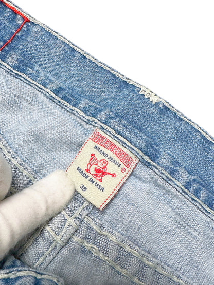 Vintage True Religion Y2K Baggy Jeans „Ricky Super T“ (XL) – Detailaufnahme 2