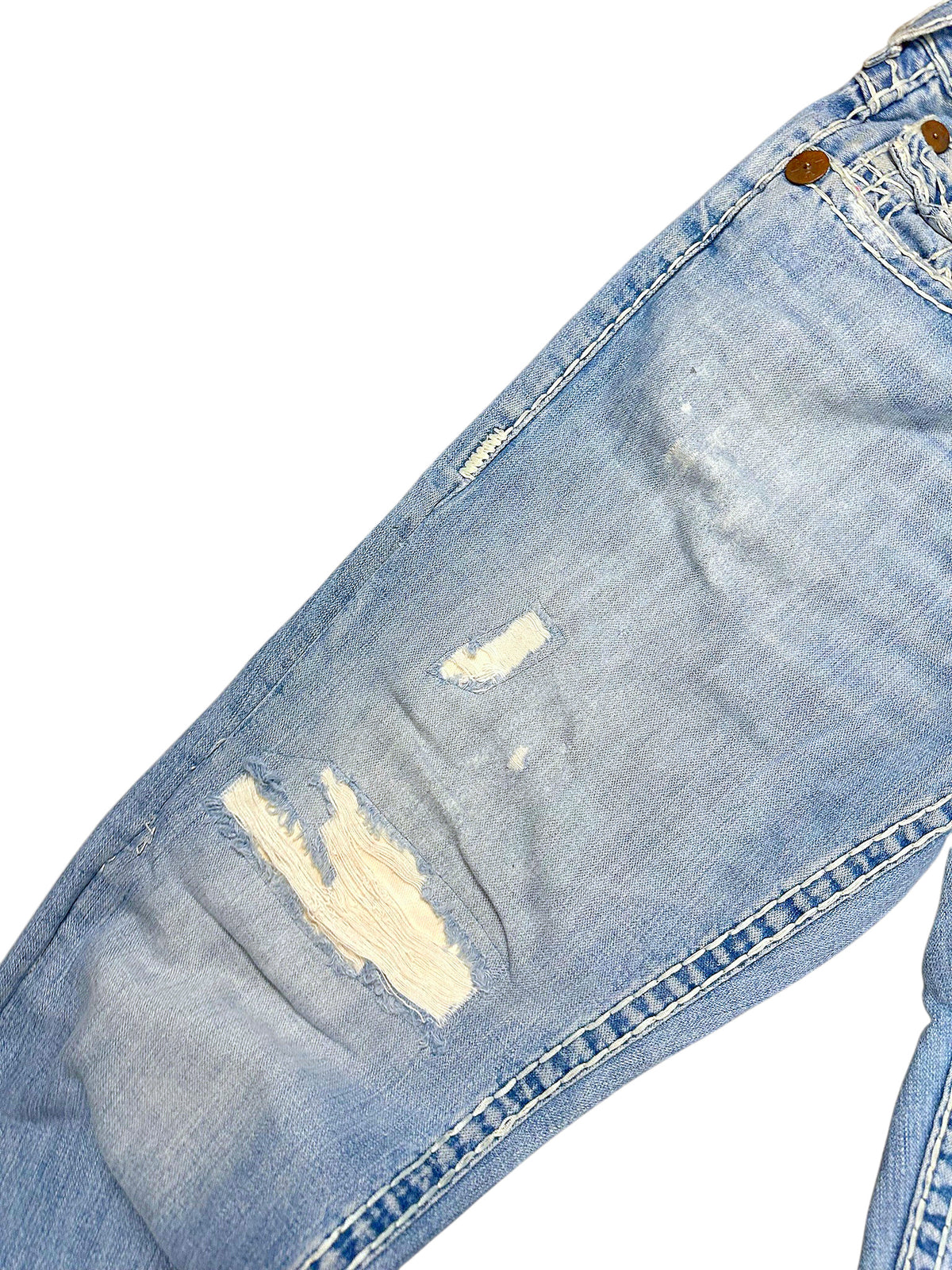 Vintage True Religion Y2K Baggy Jeans „Ricky Super T“ (XL) – Detailaufnahme 4