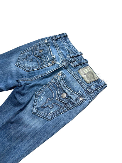 Vintage Rock Revival Y2K Straight Leg Jeans (M) – Detailaufnahme 5
