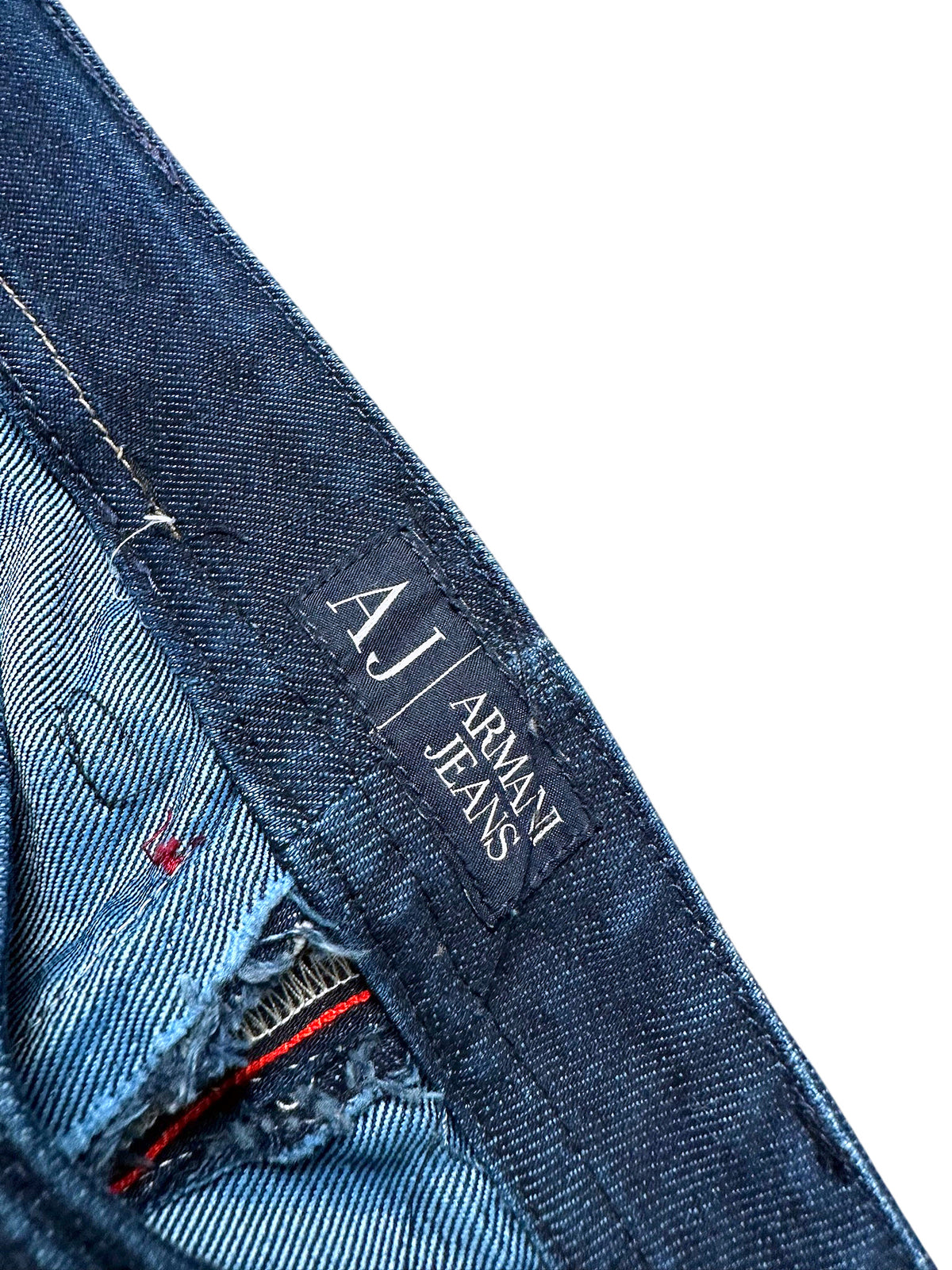 Vintage Armani Jeans Straight Leg Jeans (S) – Detailaufnahme 2