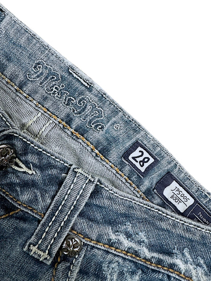 Vintage Miss Me y2k Low Waist Bootcut Damenjeans (M)