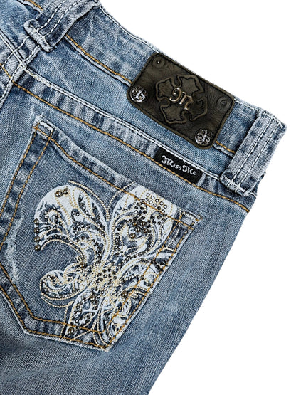 Vintage Miss Me y2k Low Waist Bootcut Damenjeans (M)