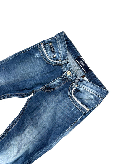 Vintage Armani Y2K Straight Leg Jeans (S) – Detailaufnahme 1