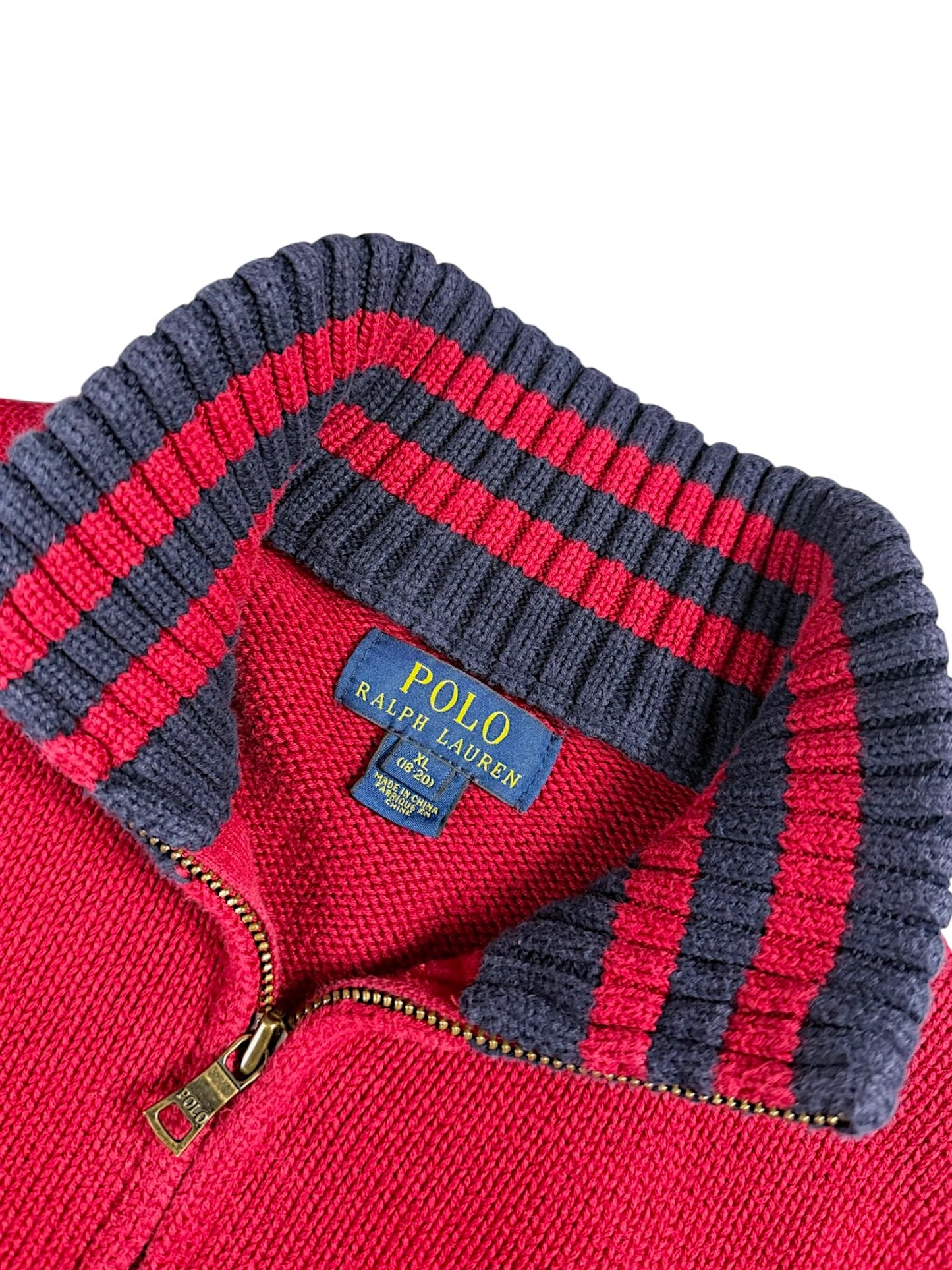 Vintage Ralph Lauren „Big Pony“ Pullover mit Kragen (S)
