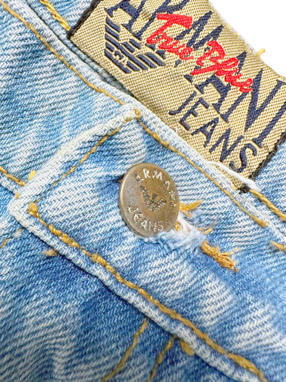 Vintage Armani Baggy Jeans (S) – Detailaufnahme 2