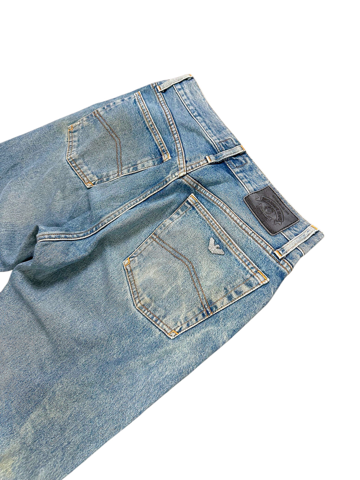 Vintage Armani Straight Leg Jeans (S) – Detailaufnahme 3