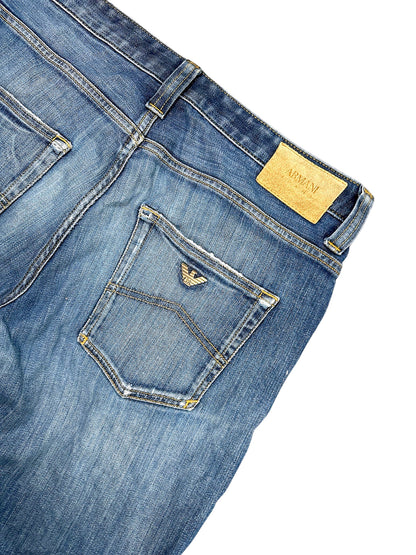 Vintage Armani Straight Leg Jeans (M) – Detailaufnahme 3