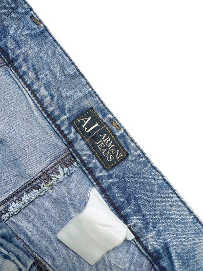 Vintage Armani Straight Leg Jeans (M) – Detailaufnahme 2
