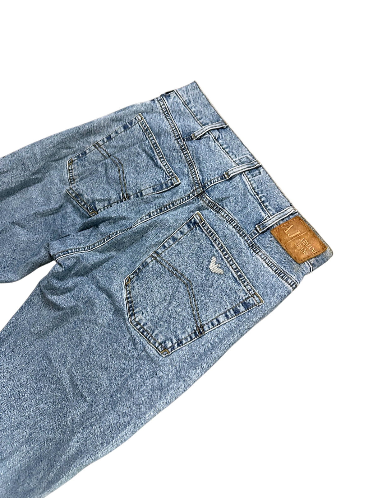 Vintage Armani Straight Leg Jeans (M) – Detailaufnahme 3