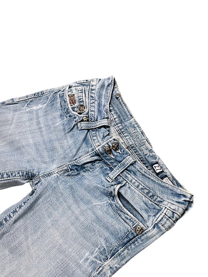 Vintage Miss Me Y2K Low Waist Bootcut / Flared Damenjeans (M)