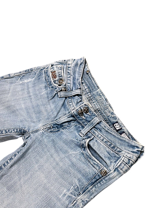 Vintage Miss Me Y2K Low Waist Bootcut / Flared Damenjeans (M)