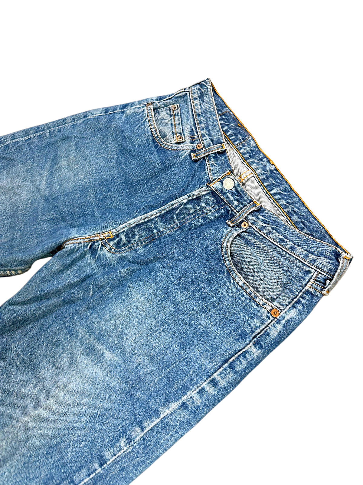 Vintage Levi’s Flared Jeans „517 Bootcut“ (M) – Detailaufnahme 1