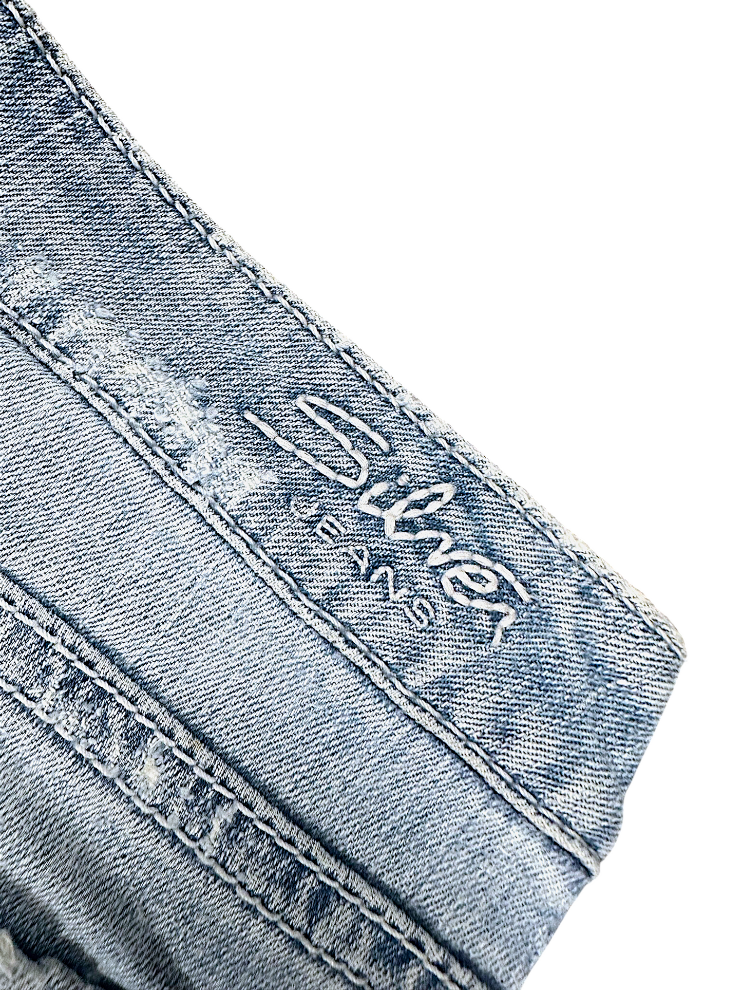 Vintage Silver Y2K Low Waist Bootcut Damenjeans (M)