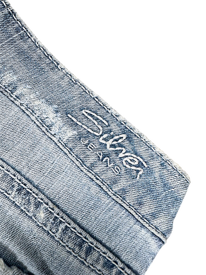 Vintage Silver Y2K Low Waist Bootcut Damenjeans (M)