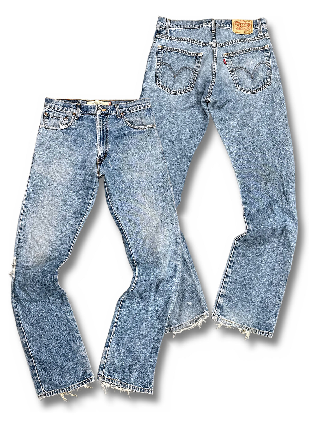 Vintage Levi’s Flared Jeans „517 Bootcut“ (XL) – Vorder- und Rückansicht