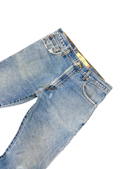 Vintage Levi’s Flared Jeans „517 Bootcut“ (XL) – Detailaufnahme 1