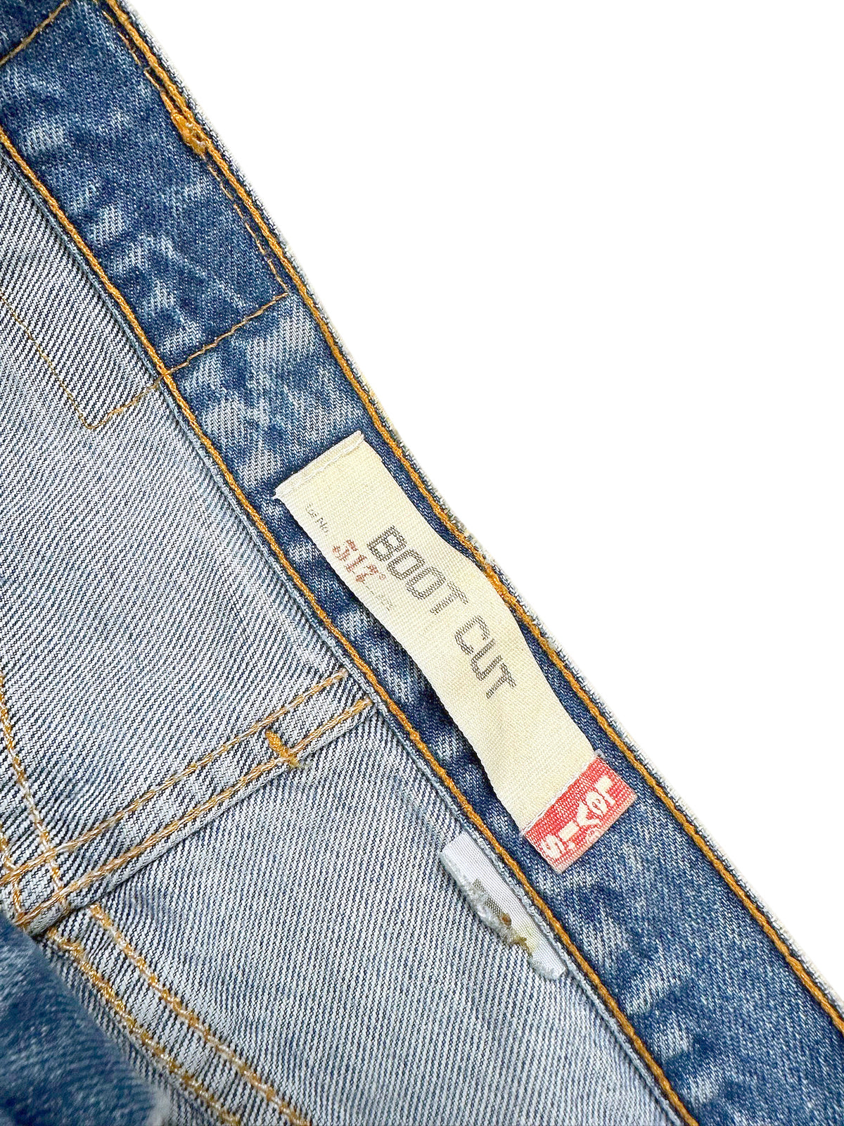 Vintage Levi’s Flared Jeans „517 Bootcut“ (XL) – Detailaufnahme 2