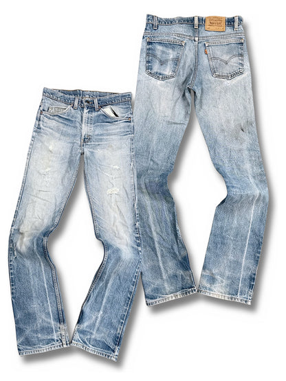 Vintage Levi’s Y2K Flared Jeans „517 Bootcut“ (XL) – Vorder- und Rückansicht