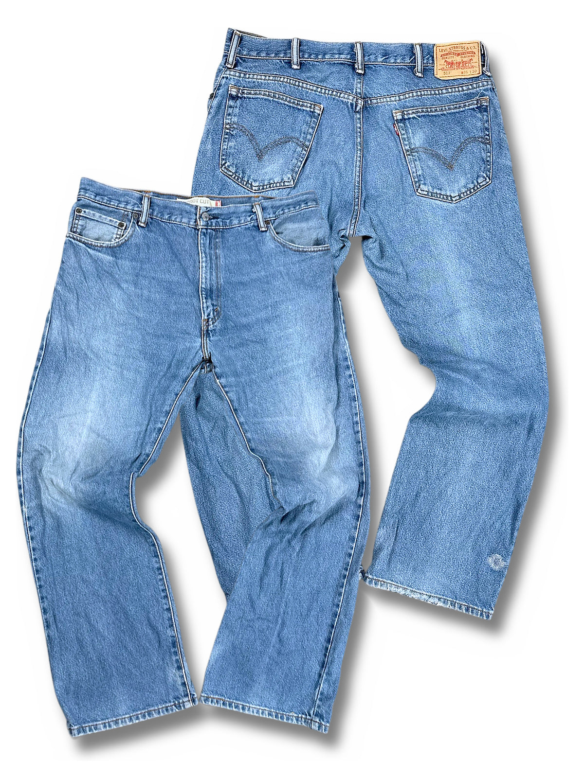 Vintage Levi’s Flared Jeans „517 Bootcut“ (M) – Vorder- und Rückansicht
