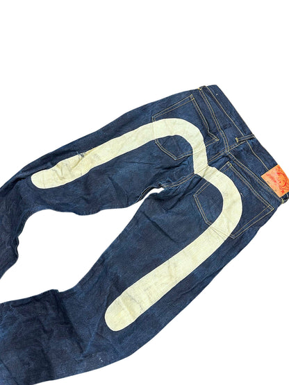 Vintage Evisu Y2K Baggy Jeans (L) – Detailaufnahme 2