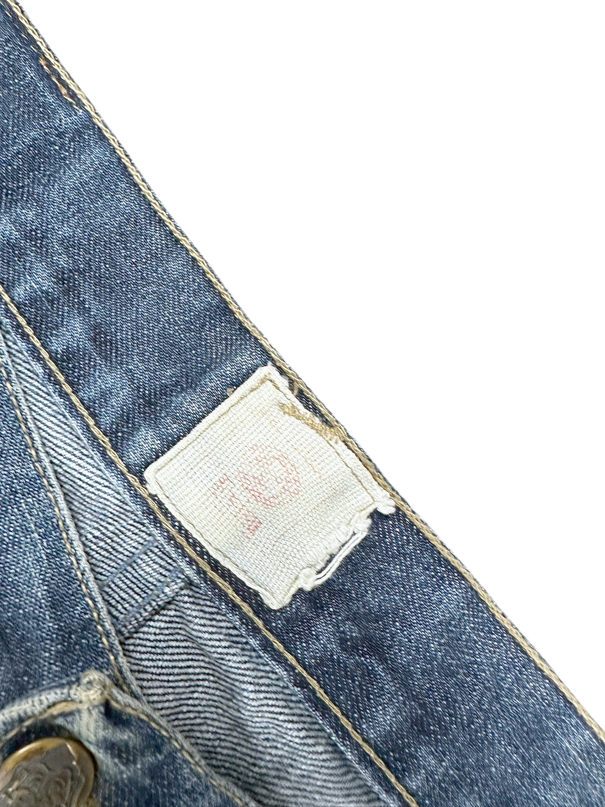 Vintage Evisu Y2K Flared Jeans (L) – Detailaufnahme 2