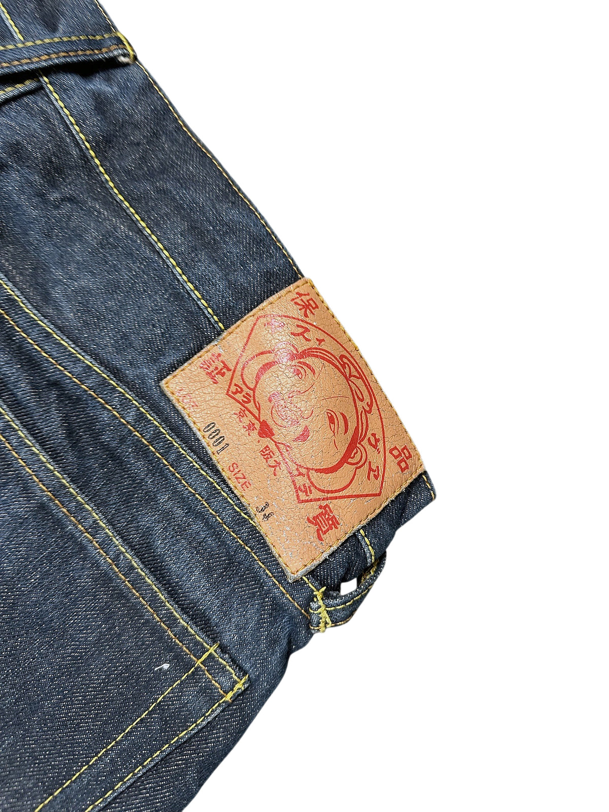 Vintage Evisu Y2K Baggy Jeans (L) – Detailaufnahme 3