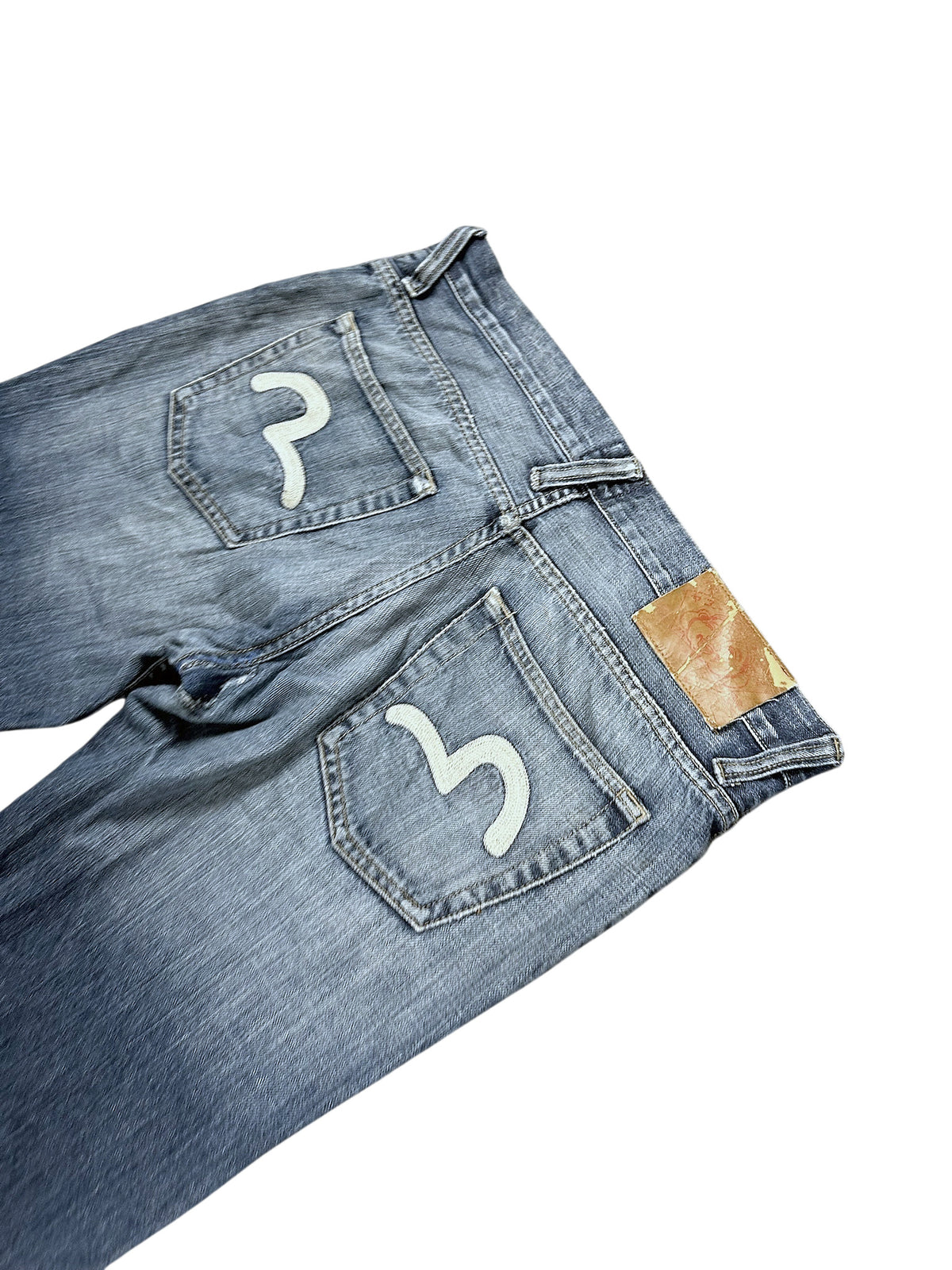 Vintage Evisu Y2K Flared Jeans (L) – Detailaufnahme 3