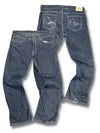 Vintage Evisu Y2K Flared Jeans (XL) – Vorder- und Rückansicht