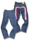 Vintage Evisu Y2K Baggy Jeans (XL) – Vorder- und Rückansicht