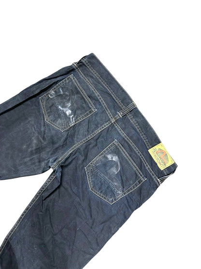 Vintage Evisu Y2K Flared Jeans (XL) – Detailaufnahme 2