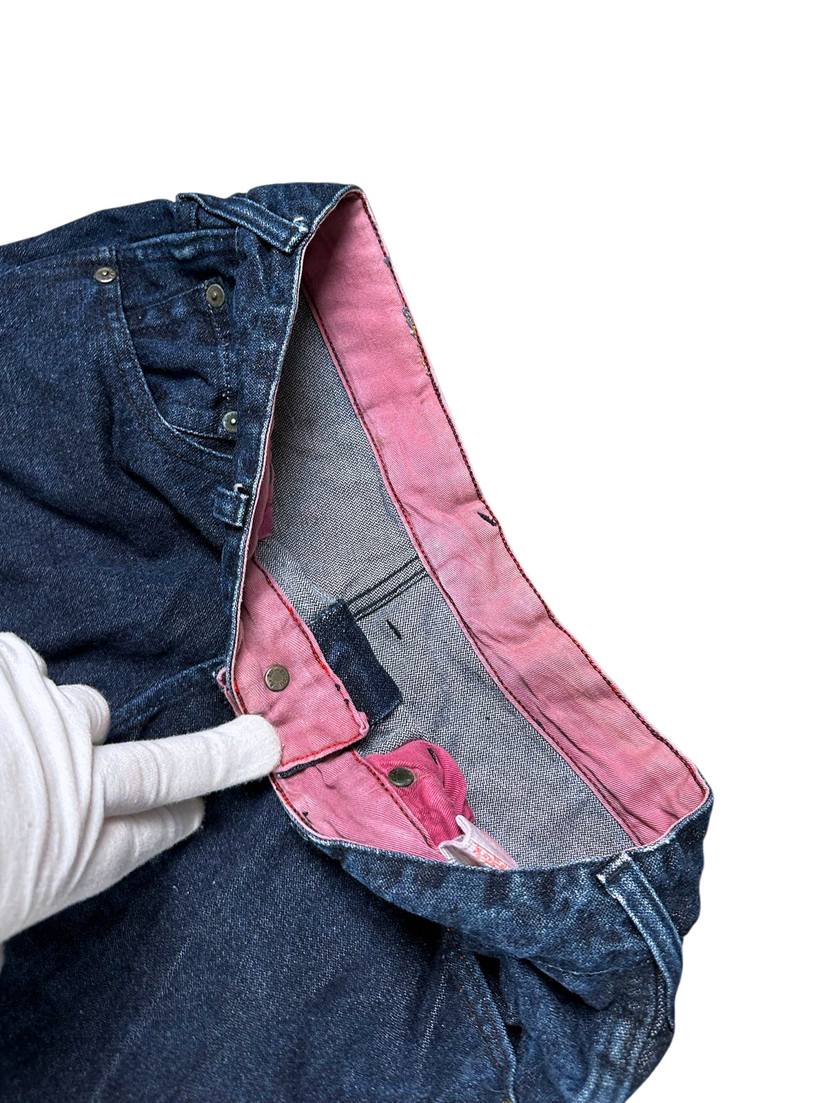 Vintage Evisu Y2K Baggy Jeans (XL) – Detailaufnahme 2