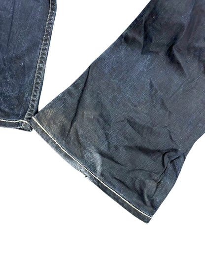 Vintage Evisu Y2K Flared Jeans (XL) – Detailaufnahme 4