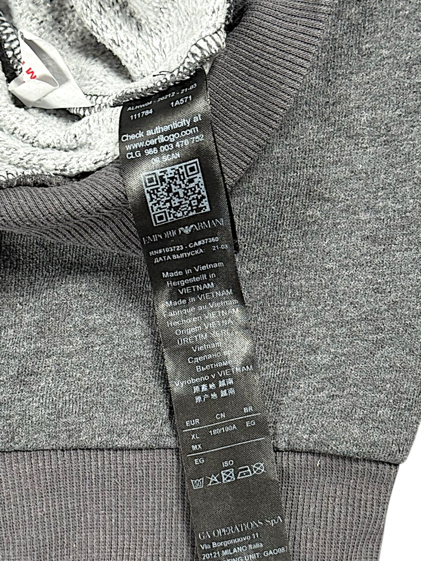 Vintage Armani Hoodie (S)