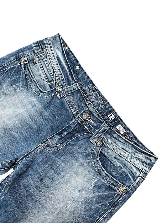 Vintage Miss Me Y2K Low Waist Bootcut / Flared Damenjeans (L)