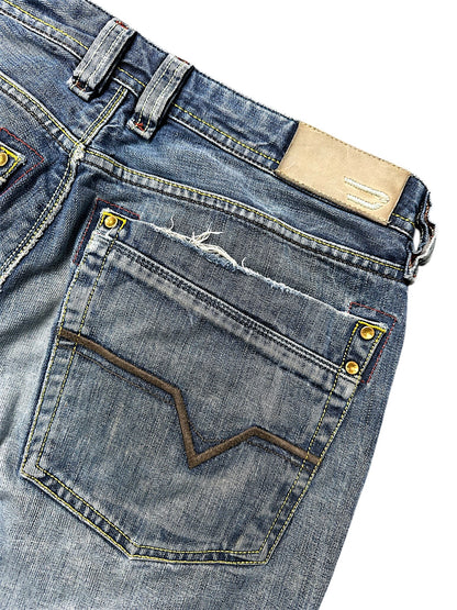 Vintage Diesel Y2K Flared Jeans (M)