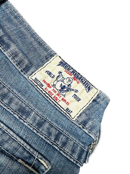 Vintage True Religion Y2K Low Waist Bootcut Damenjeans (L)