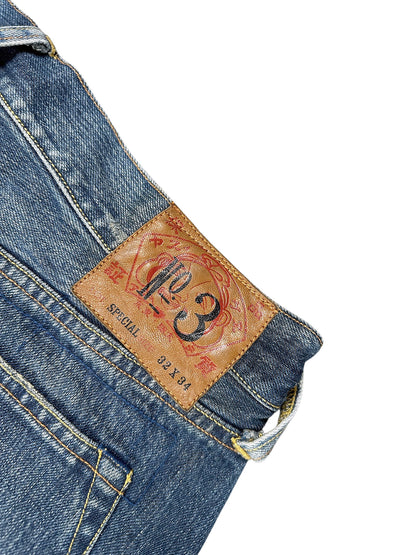Vintage Evisu Y2K Straight Leg Jeans (M) – Detailaufnahme 5