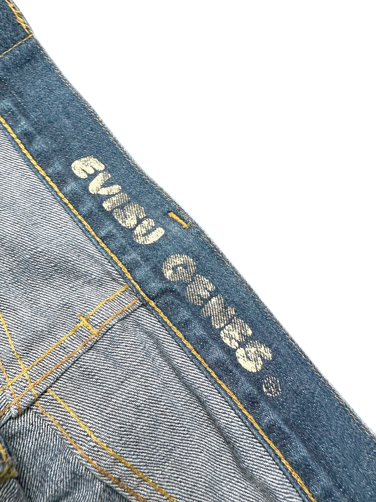 Vintage Evisu Y2K Baggy Jeans (L) – Detailaufnahme 2