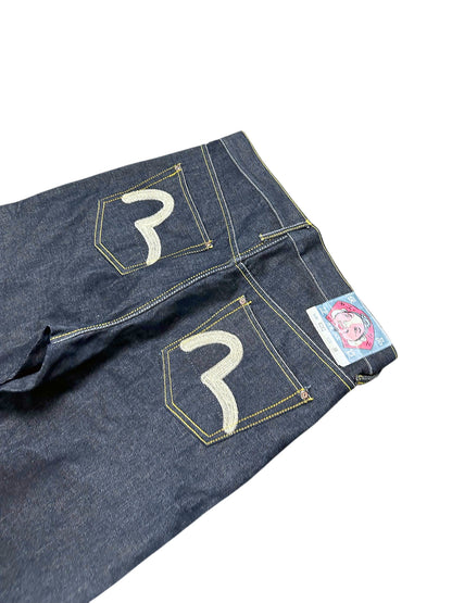 Vintage Evisu Y2K Straight Leg Jeans (XL) – Detailaufnahme 3