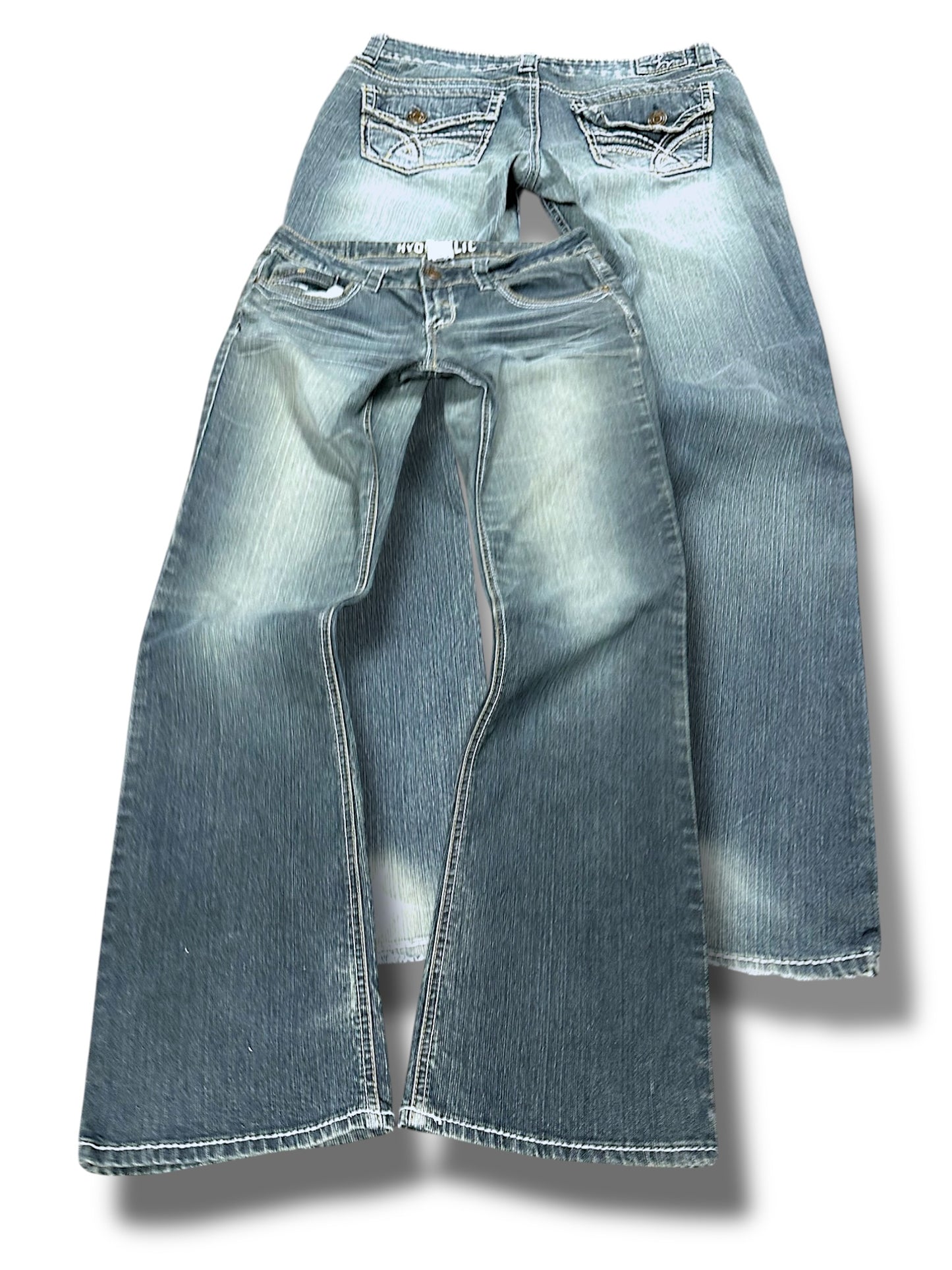 Vintage Hydraulic Y2K Low Waist Bootcut / Flared Damenjeans (M)